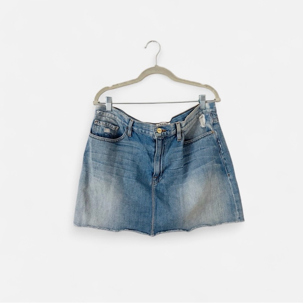 FRAME DENIM MINI SKIRT